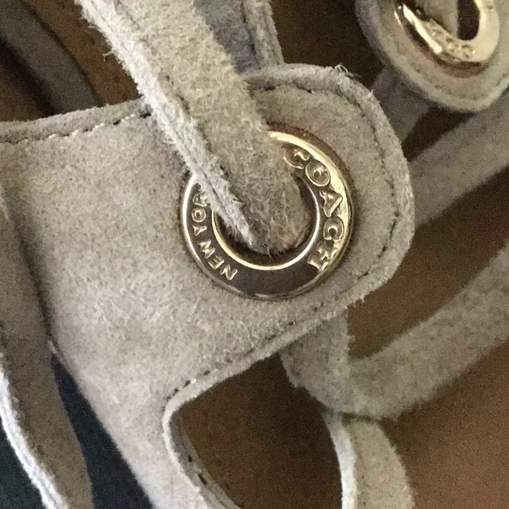 COACH PRISCILLA LUX SUEDE COLOR STONE NEW CONDITION - Picture 6 of 12